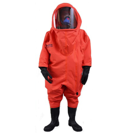 China brand Heavy-Duty PVC Chemical Protective Suit (Fully Enclosed)