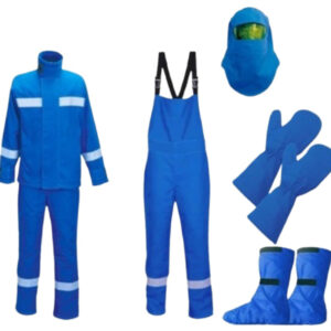 35kV arc flash protection suit with anti-static and electrical safety features
