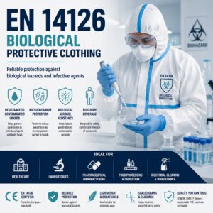 EN 14126 biological protective clothing protecting workers from biological hazards and infective agents