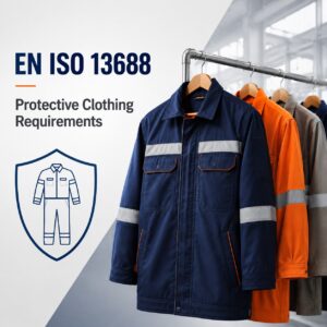 EN ISO 13688 protective clothing requirements with industrial workwear and safety garments