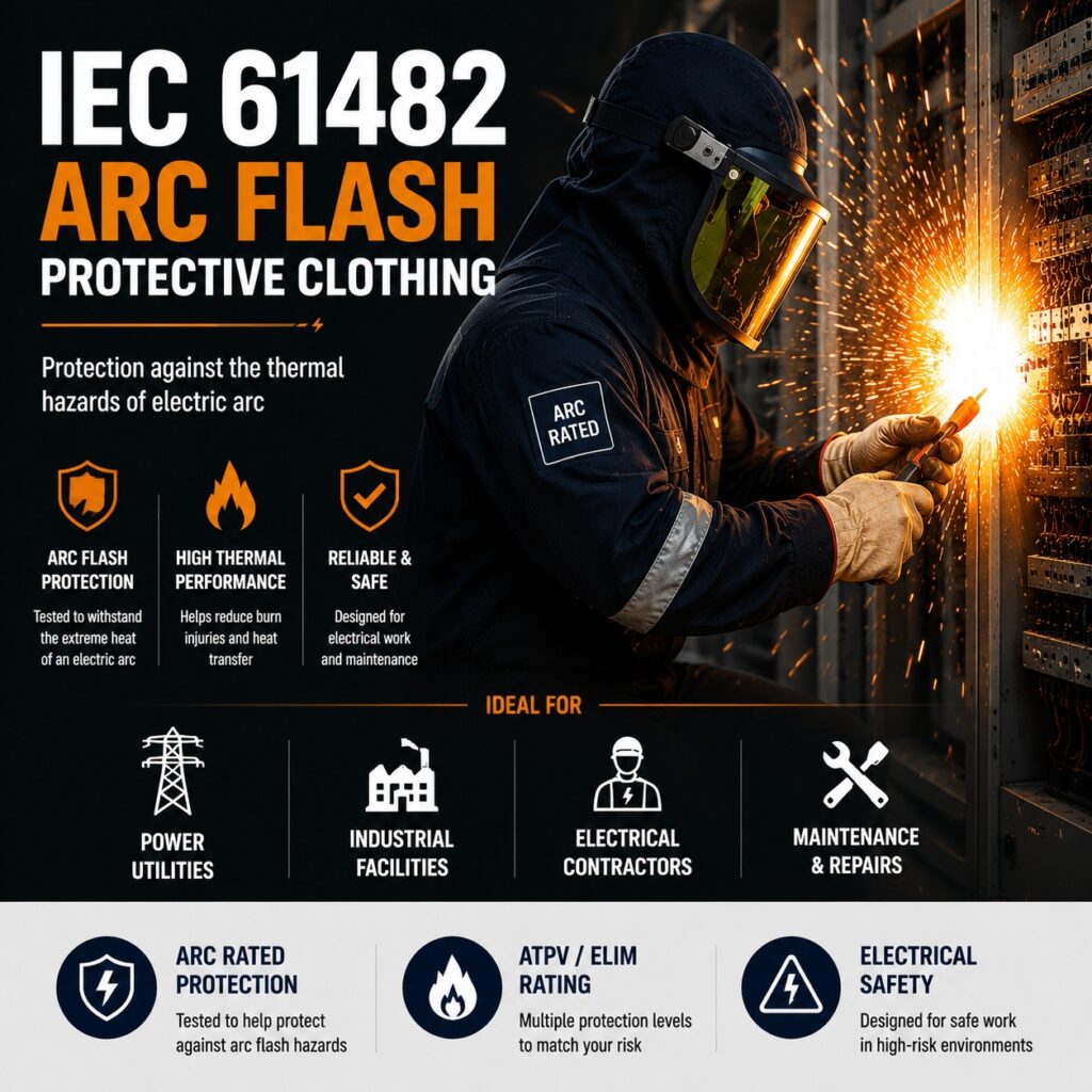 IEC 61482 arc flash protective clothing protecting electrical workers from thermal hazards